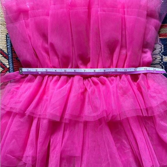 Lulu’s Pink Strapless Tulle Mini Dress Women’s Size Small Dress Size 2/4 NEW - Picture 11 of 11